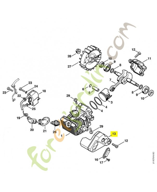 Silencieux 1137-140-0600 stihl