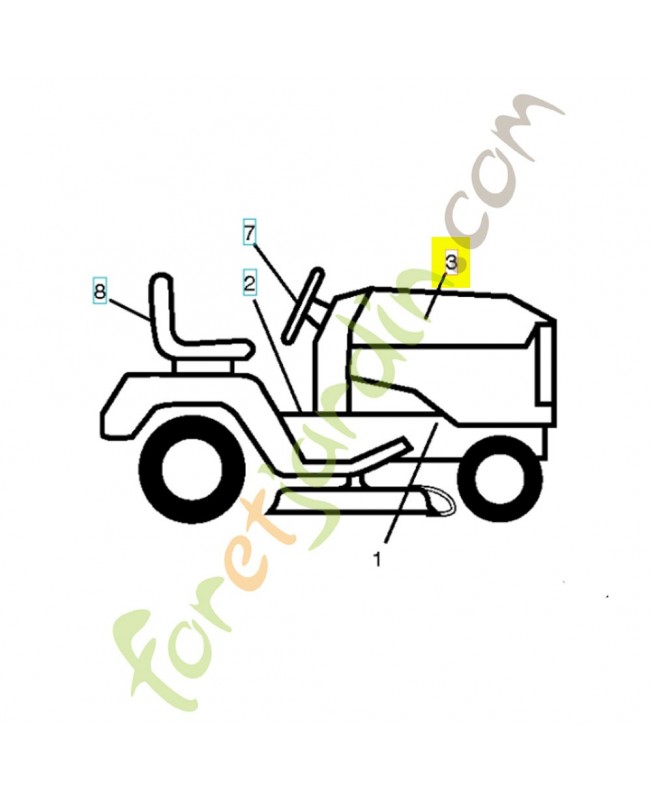 autocollant capot moteur droit 532194959. Pièce de rechange Husqvarna autocollant capot moteur droit 532194959. Pièce de rechange Husqvarna