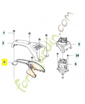 capot du moteur 588224901. Pièce détachée Husqvarna