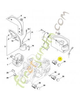 Butoir annulaire 1123-791-2800. Pièce détachée Stihl