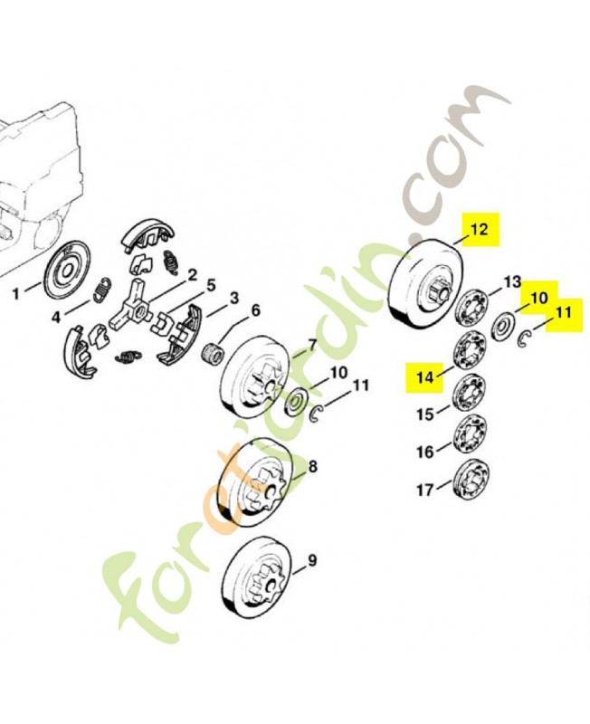 Pignon 1121-007-1002 STIHL