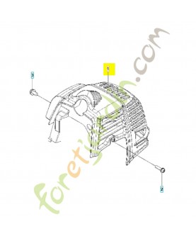 capot cylindre 577788301. Pièce de rechange Husqvarna