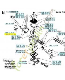 Soupape 503479501. Pièce détachée Husqvarna