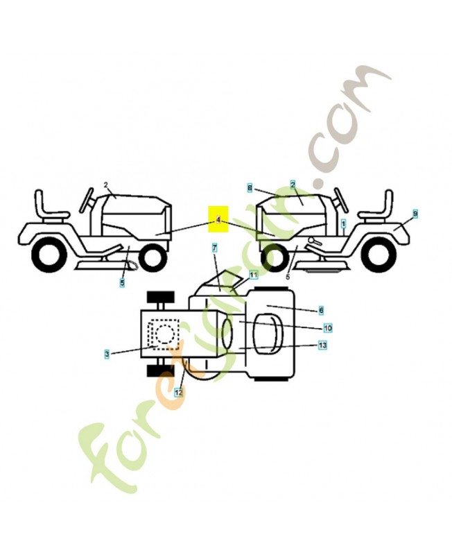 autocollant bas capot 532408596. Pièce de rechange Husqvarna autocollant bas capot 532408596. Pièce de rechange Husqvarna