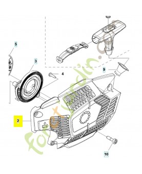 capot du lanceur 506902201. Pièce de rechange Husqvarna