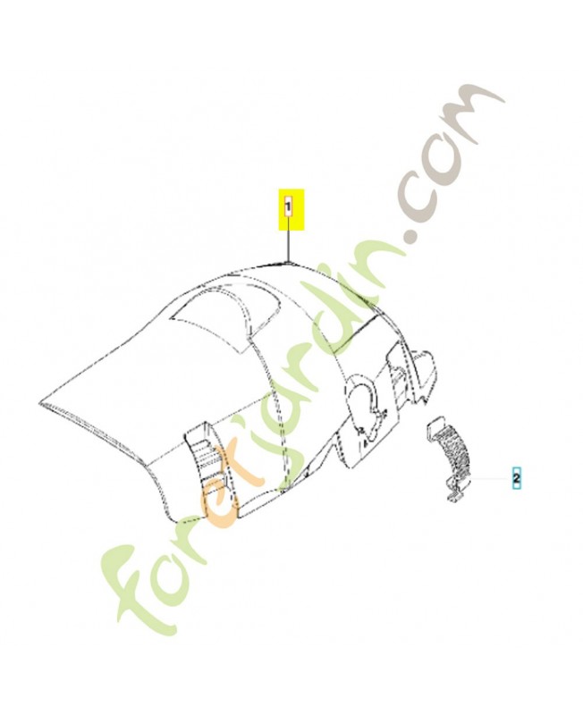 capot cylindre 581112801 husqvarna