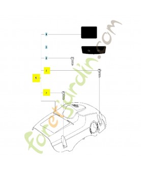 capot 575520801. Pièce détachée Husqvarna 