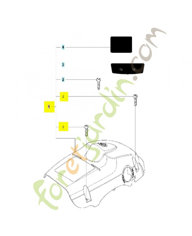 capot 575520801. Pièce détachée Husqvarna 
