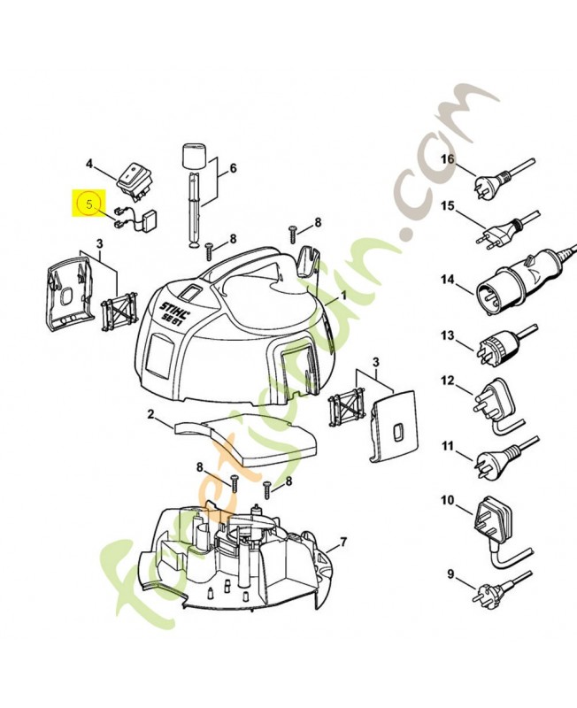 Condensateur 4758-605-1200. Pièce détachée Stihl / Vicking