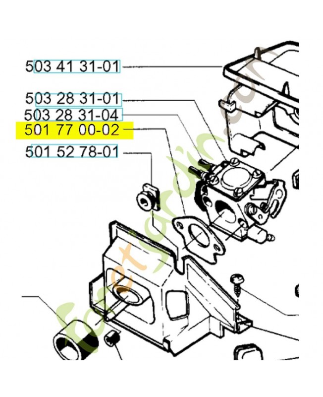 Joint 501770002. Pièce de rechange Husqvarna