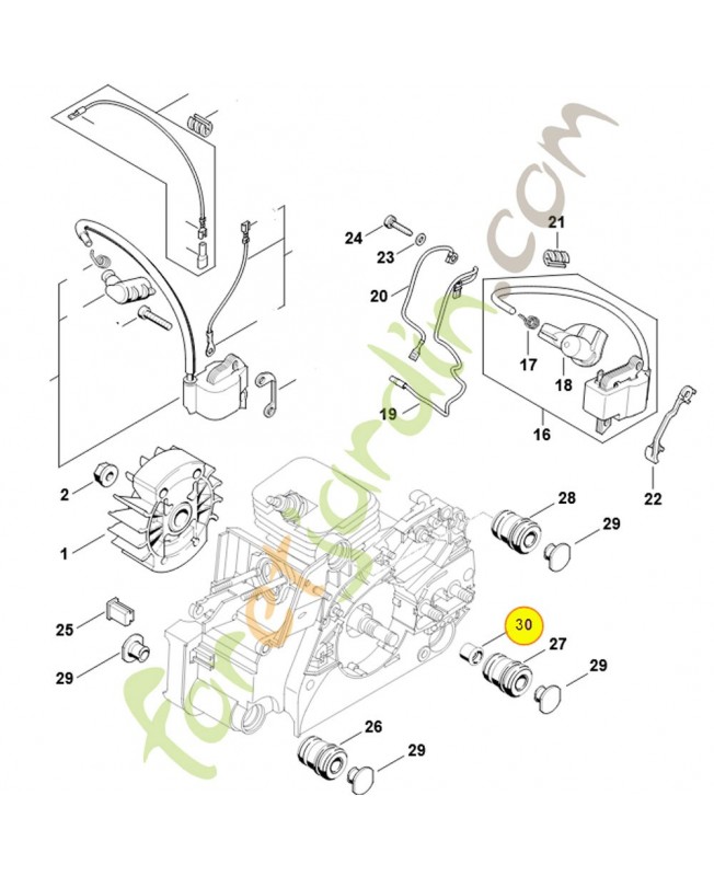 Bouchon pour tronçonneuse stihl 1123-791-7305