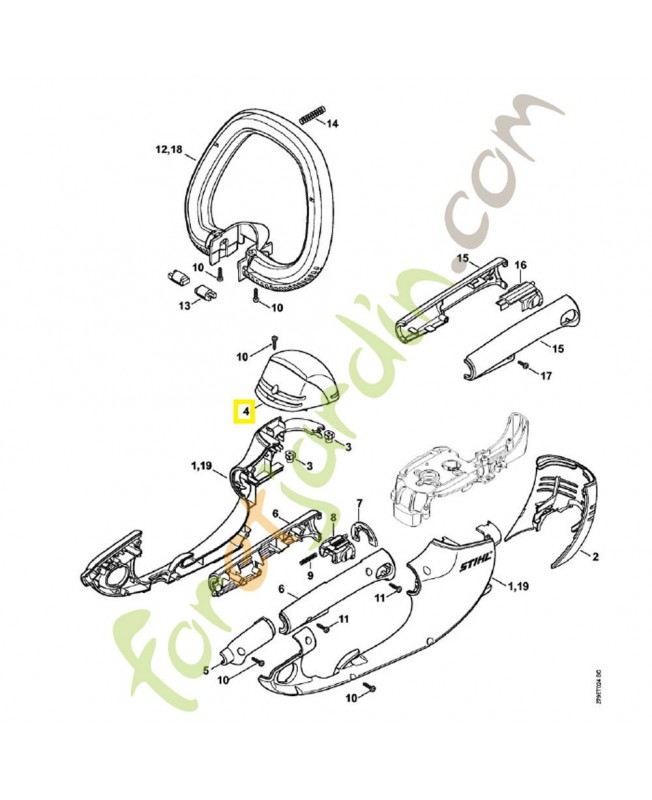 Recouvrement 4812-790-5101. Pièce de rechange Sithl / Vicking