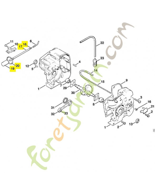 Tuyau d’aération 1120-350-3600. Pièce détachée Stihl / Vicking
