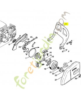 Protège main 017/018 1130-792-9100. Pièce détachée Stihl / Vicking