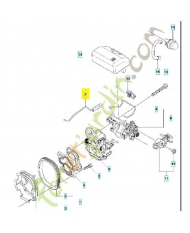 TIGE DE PAPILLON 544284401. Pièce de rechange Husqvarna