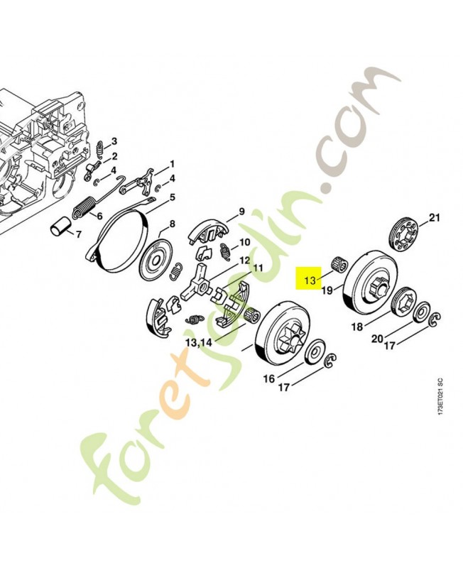 Cage a aiguilles 10x13x10 9512-933-2260. Pièce détachée Stihl / Vicking Cage a aiguilles 10x13x10 9512-933-2260. Pièce détachée Stihl / Vicking