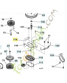 Bras husqvarna ref. 583514401 Remplace référence 532436989