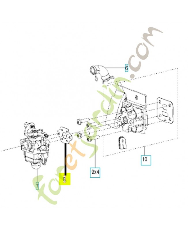 Joint 575310901. Pièce de rechange Husqvarna