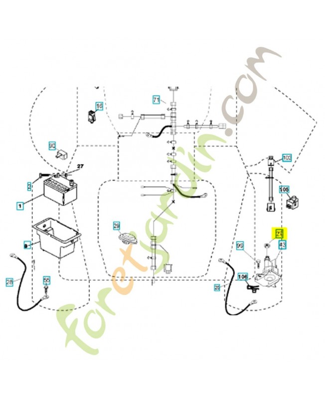 écrou 586668901. Pièce de rechange Husqvarna