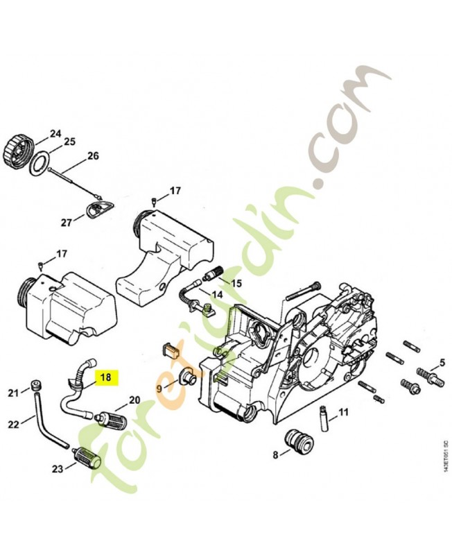 Tuyau 1130-358-7701 stihl Tuyau 1130-358-7701 stihl