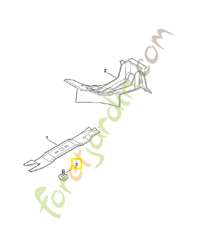 Vis de lame 6310-760-2801. Pièce détachée Stihl / Vicking