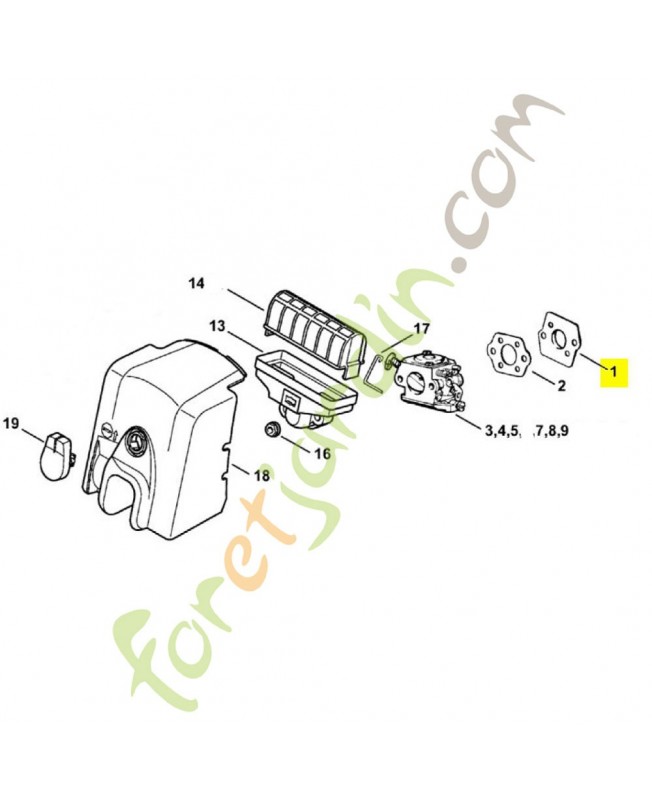 Cale 1123-141-2000. Pièce détachée Stihl / Vicking