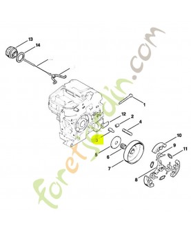 Écrou de tension 1120-664-1500 stihl. Pièce détachée Stihl