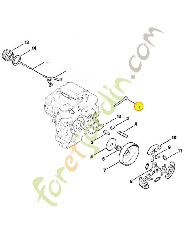 Vis tension 9043-319-8100 stihl .Pièces de rechange stihl