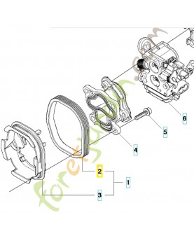 Plaque isolante 504724701. Pièce de rechange Husqvarna