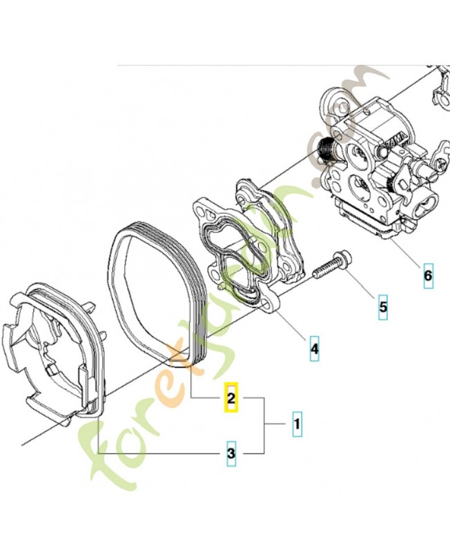 Plaque isolante 504724701. Pièce de rechange Husqvarna