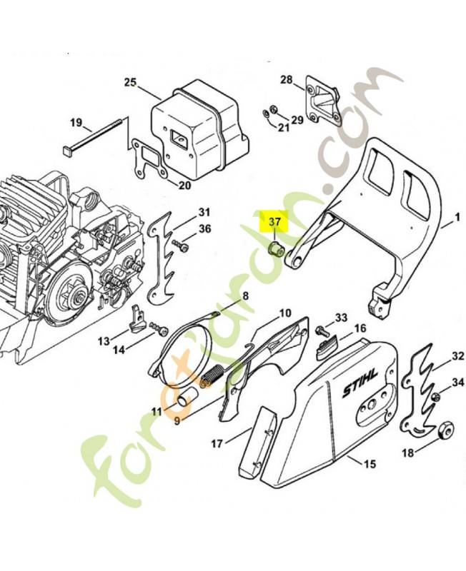 Douille 1127-791-7200 stihl