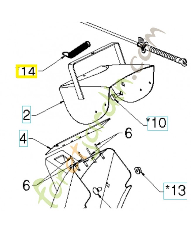 Ressort 532184505. Pièce de rechange Husqvarna