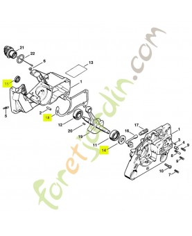 Jeu de joints 1121-007-1050. Pièce détachée Stihl / Vicking