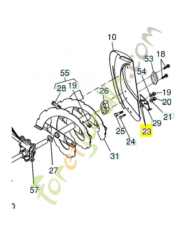 Rondelle 532179246. Pièce de rechange Husqvarna Rondelle 532179246. Pièce de rechange Husqvarna