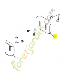 Plaque protection 532407834. Pièce de rechange Husqvarna