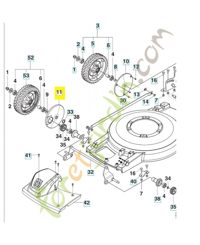 ecran 579580602 - Pièce de détachée Husqvarna