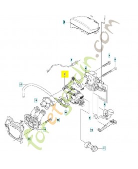 Carburateur 531440701. Pièce de rechange Husqvarna 