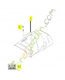 capot cylindre 501986802. Pièce détachée Husqvarna