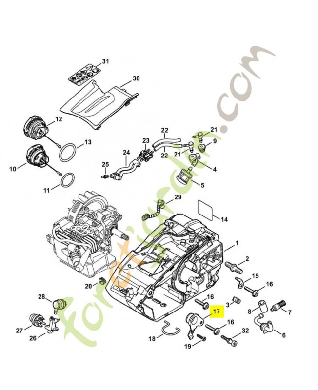 Butoir annulaire 1146-790-9900. Pièce détachée Stihl / Vicking