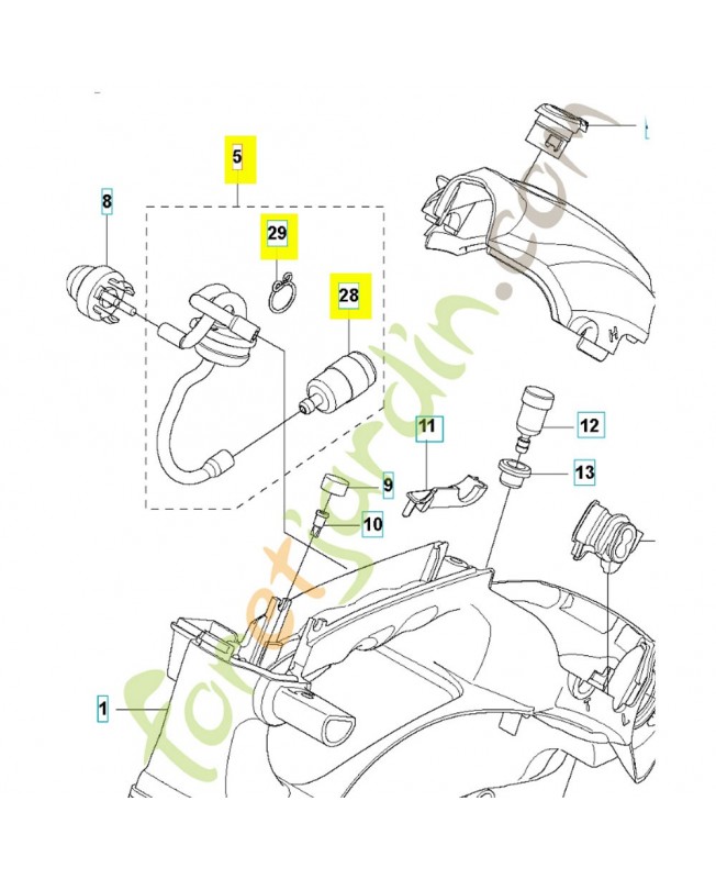 Tuyau 522647602. Pièce détachée Husqvarna