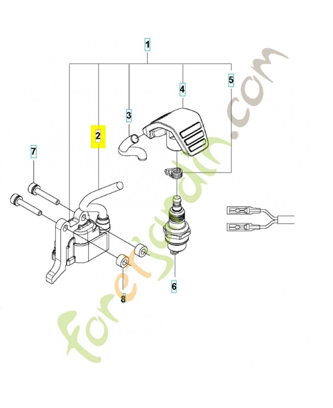 CÂBLE D’ALLUMAGE 576882701. Pièce détachée Husqvarna