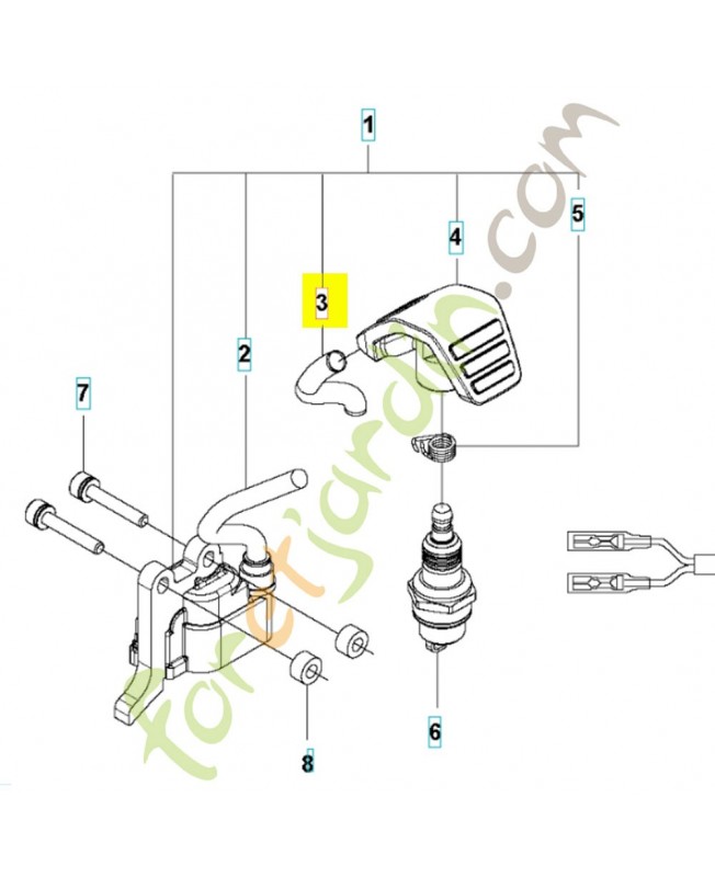 Tube 579590701. Pièce de rechange Husqvarna