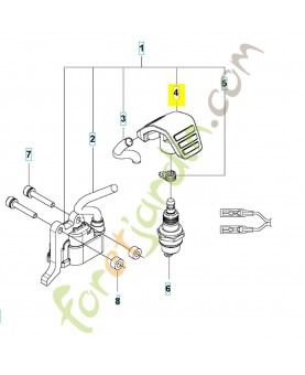 Capuchon de bougie 586107201. Pièce de rechange Husqvarna