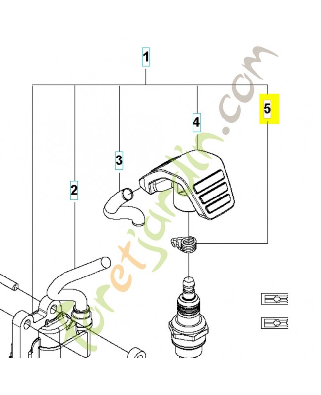 Ressort 588176201. Pièce de rechange Husqvarna