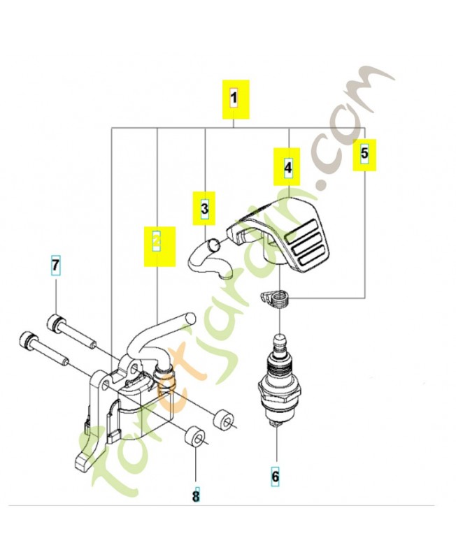  Bobine d'allumage 588141501. Pièce de rechange Husqvarna