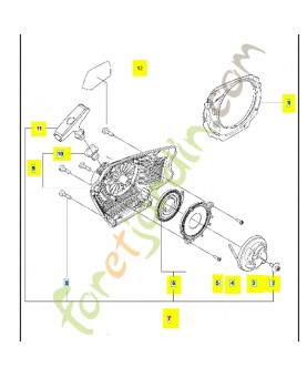 Lanceur complet 596230301. Pièce détachée Husqvarna