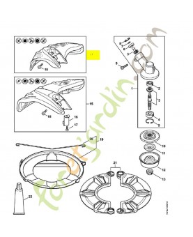 capot protecteur 4144-710-8116 - Pièce détachée Stihl / Vicking