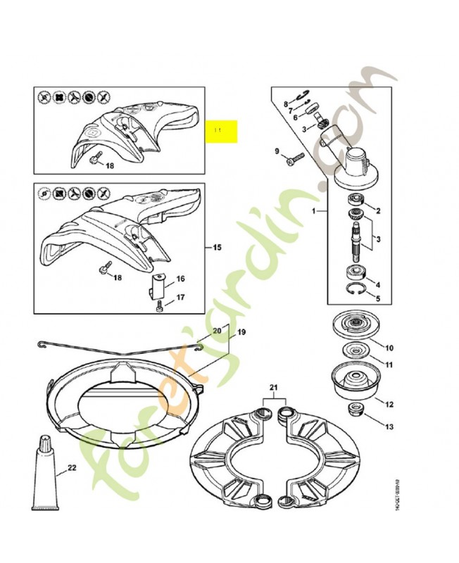 capot protecteur 4144-710-8116 - Pièce détachée Stihl / Vicking