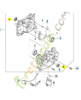Bague 503260204. Pièce de rechange Husqvarna