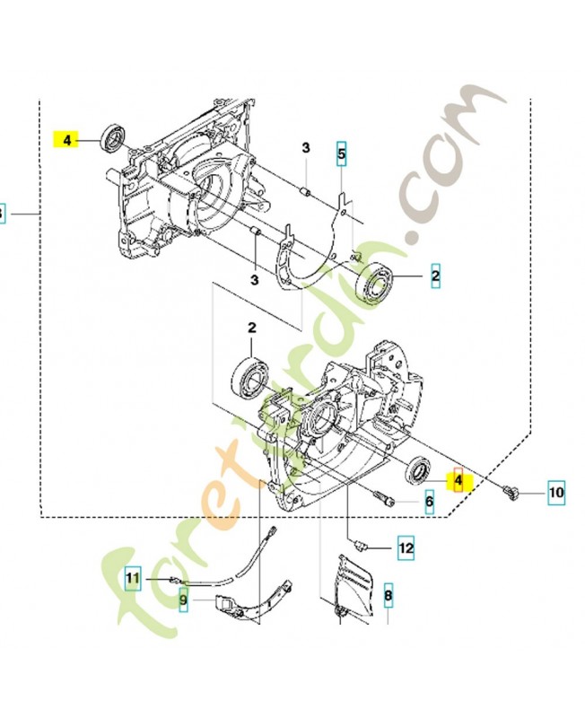 Bague 503260204. Pièce de rechange Husqvarna